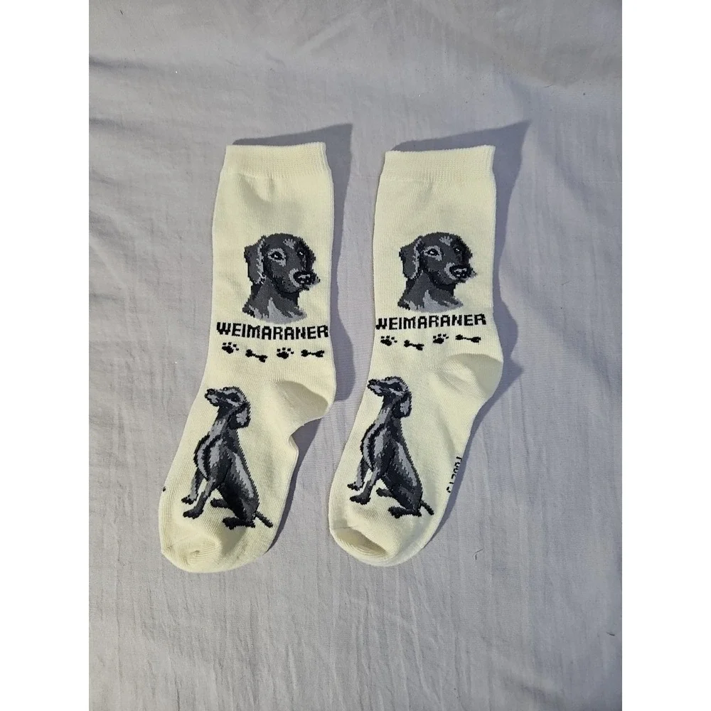 Foozys Weimaraner Dog Socks Fun‎ Novelty Dress Casual Pet Size 9-11 New W/O Tag